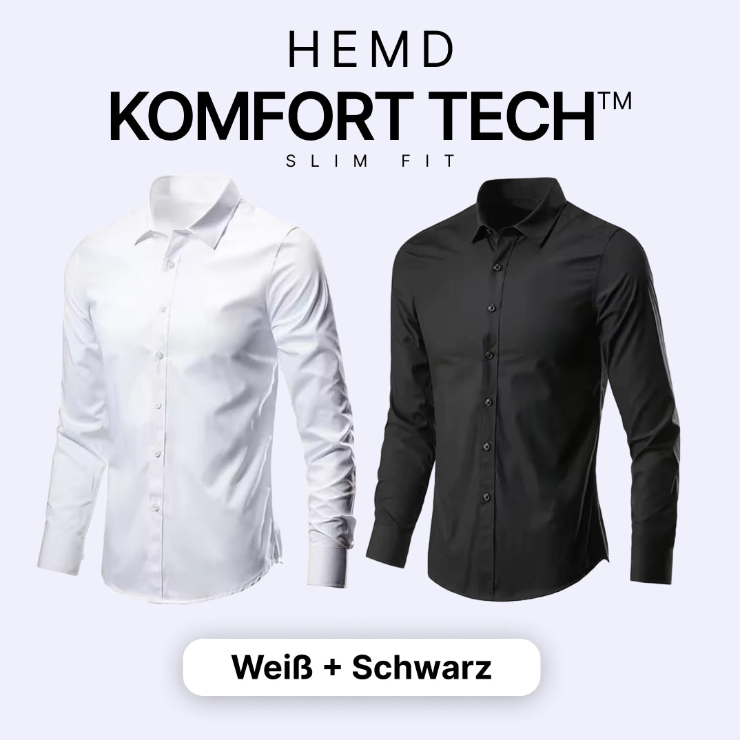 Herrenhemd mit flexibler Technologie – Komfort Tech [KAUF 1, ERHALTE 1 GRATIS]
