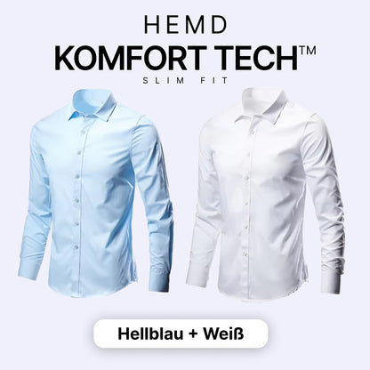 Herrenhemd mit flexibler Technologie – Komfort Tech [KAUF 1, ERHALTE 1 GRATIS]