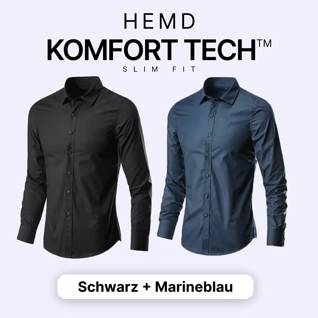 Herrenhemd mit flexibler Technologie – Komfort Tech [KAUF 1, ERHALTE 1 GRATIS]