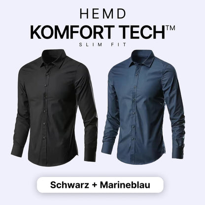 Herrenhemd mit flexibler Technologie – Komfort Tech [KAUF 1, ERHALTE 1 GRATIS]